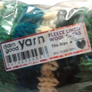 Darn Good Yarn Fleece-Lined wool socks